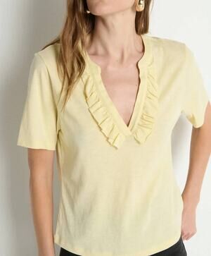 113 NWT Nation LA Blondie Top | Color Custard | Size Small